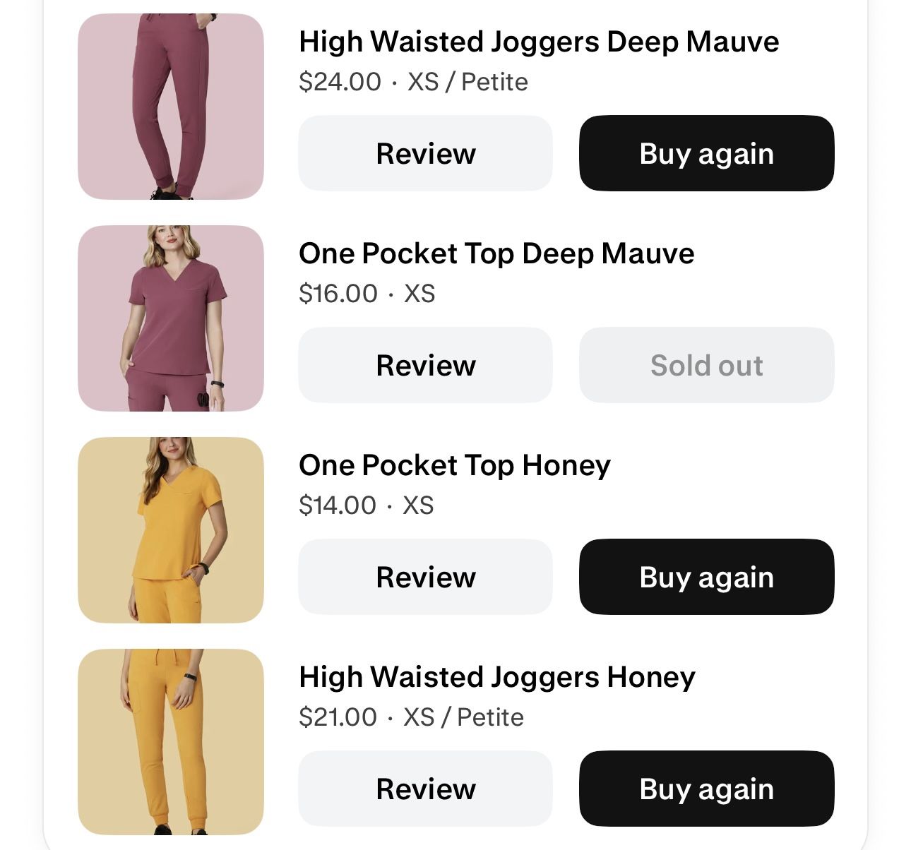 Mandala XS Scrub Top+Jogger Set (4 Sets)