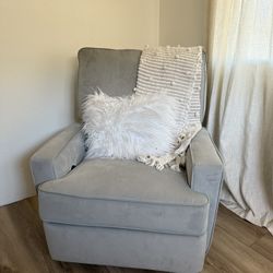 Swivel Reclining Rocker Chair Gray