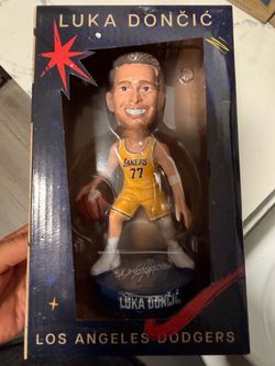 Luka Dončić Lakers Bobblehead LA Dodgers Promo
