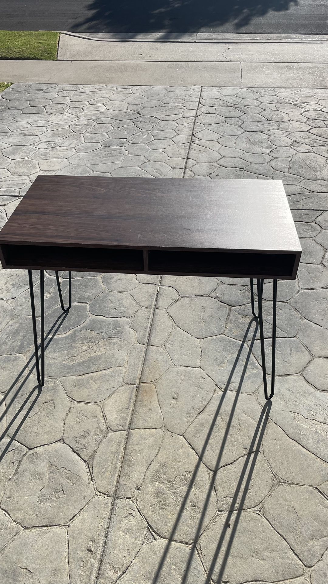 Brown Mid Century Modern Desk
