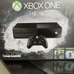 XBox One - 1TB, (2) wireless controllers, charging docking station, etc.
