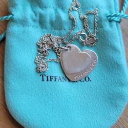 Tiffany & Co. Double Heart Shaped Necklace LOCATED IN Chula Vista 91911