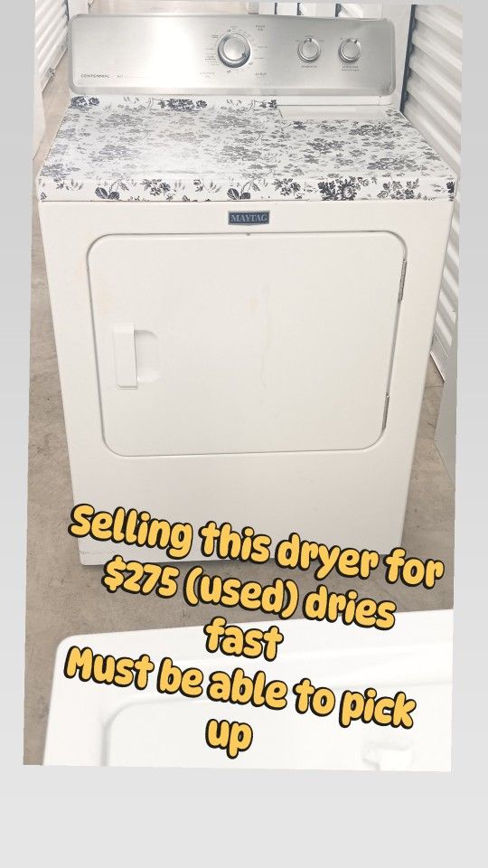 Hurry !! Selling Dryer Only $250