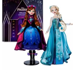 DISNEY LIMITED EDITION DOLLS FROZEN Anna and Elsa Collector Doll Set by Brittney Lee – Limited Edition