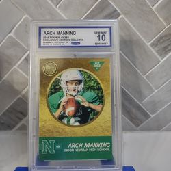 2019 ARCH MANNING CCG 10 GEM MINT GOLD EXCLUSIVE EDITION ISDOR NEWMAN HS LIMITED