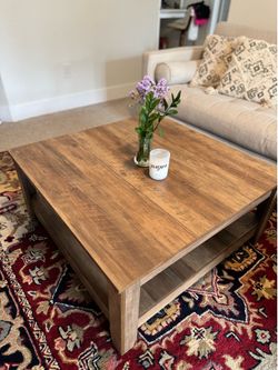 Square Wooden modern Coffee table