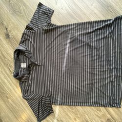 Black and white striped Callaway polo shirt #golfstyle