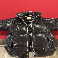 Black Moncler Bubble Coat 