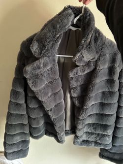 Grey furr jacket