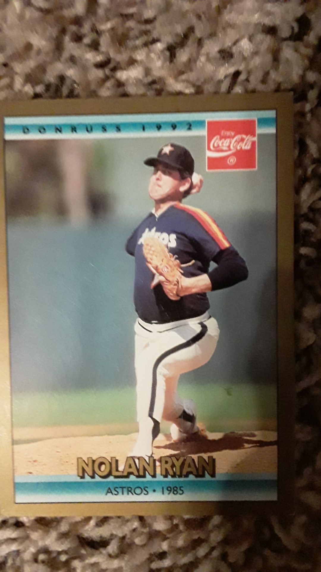 Nolan Ryan Baseball Card Astros 1985