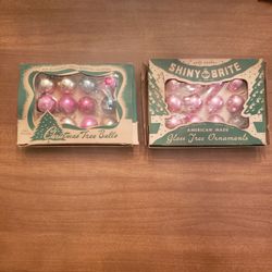 Vintage miniature Christmas ornaments 