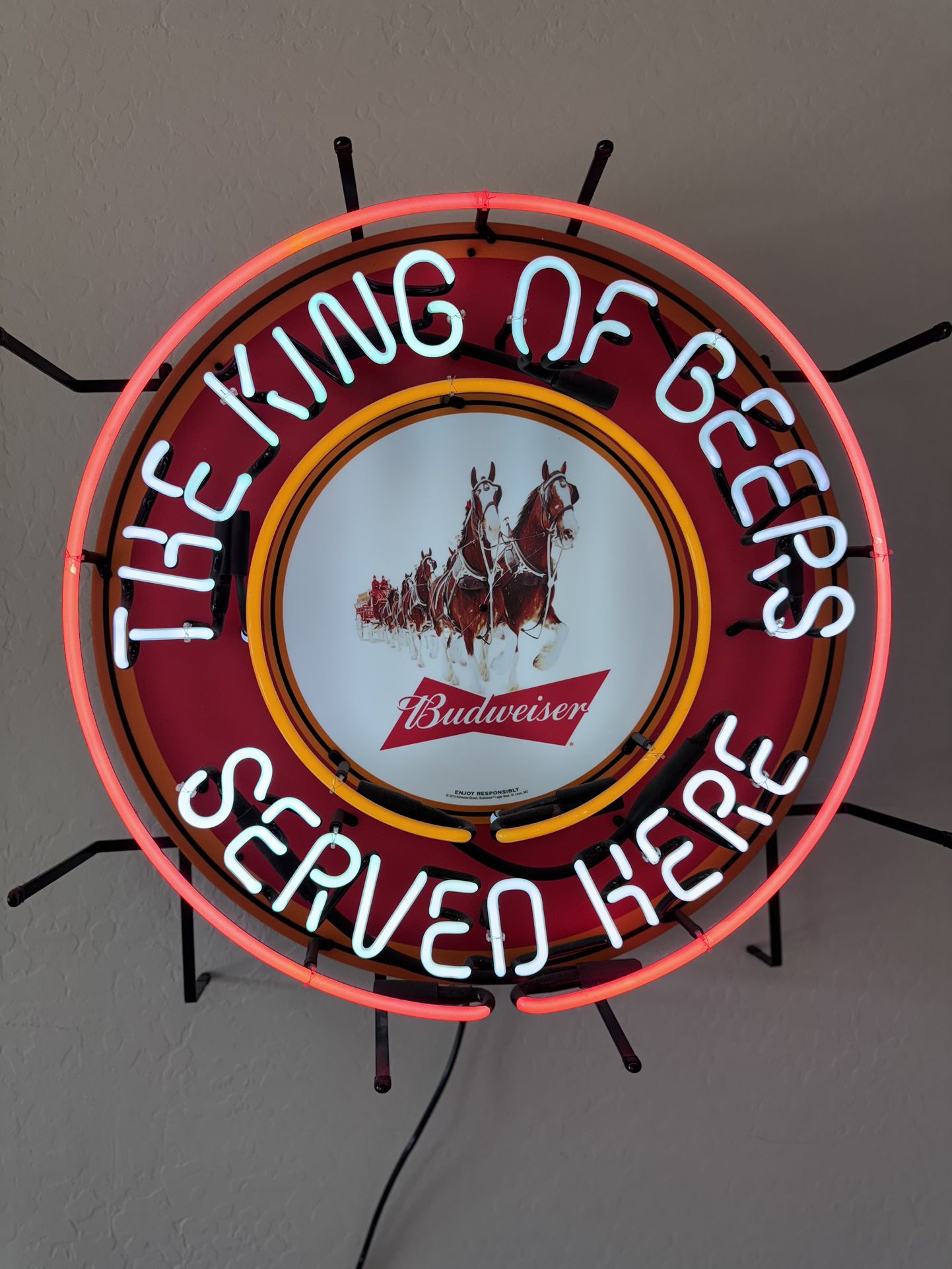 Clydesdale Budweiser Neon Sign