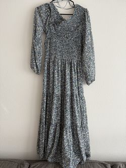 Floral Long Sleeve Maxi Dress