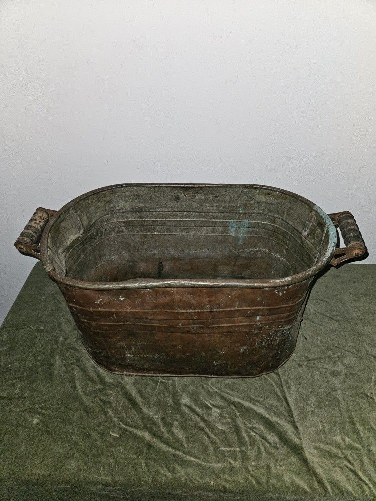 Vintage Old Copper Boiler Great Patina Barn Find