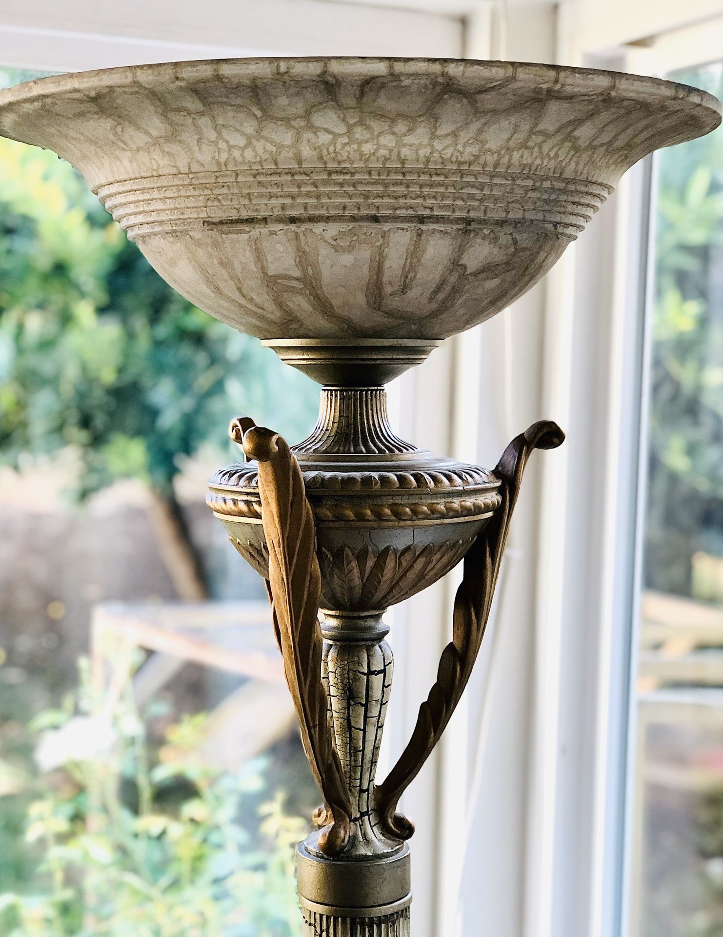 6ft Antique Style Chalice Floor Lamp