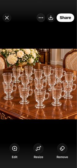 15 New glass cups for tea