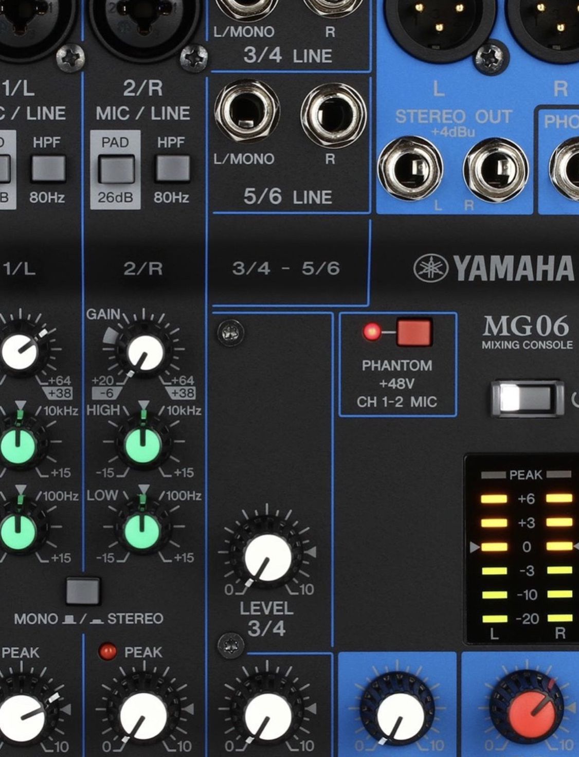 Yamaha 5 Channel Mixer Board (