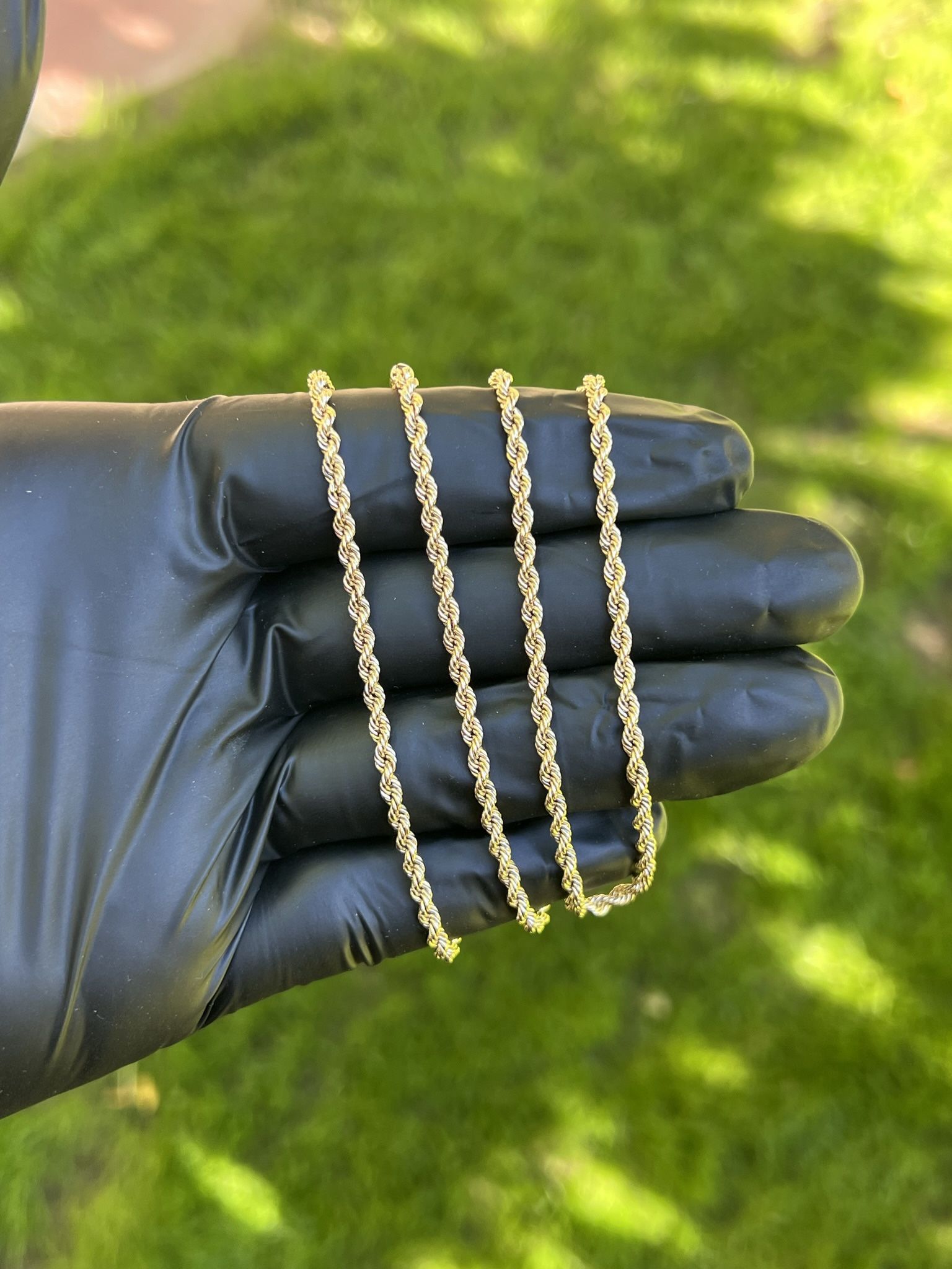 Yellow Gold Rope Chain 10k