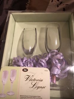 Wedding champagne glass