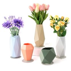 Artistic Silicone Flower Vase Set (5pcs)