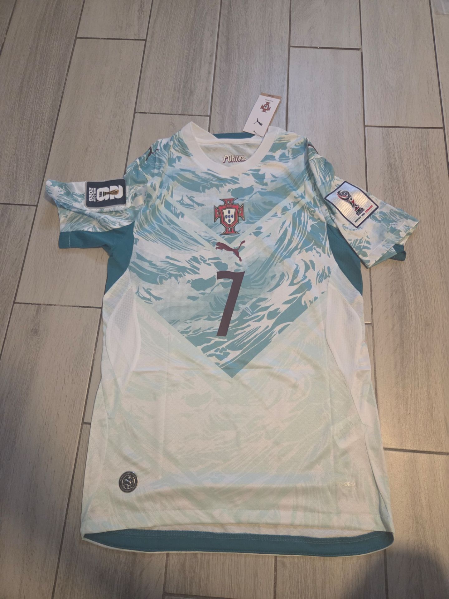 Cristiano Ronaldo Portugal National Team World Cup Away Jersey Puma M,L,XL,2XL.