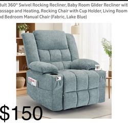 Glider Recliner with Massage 