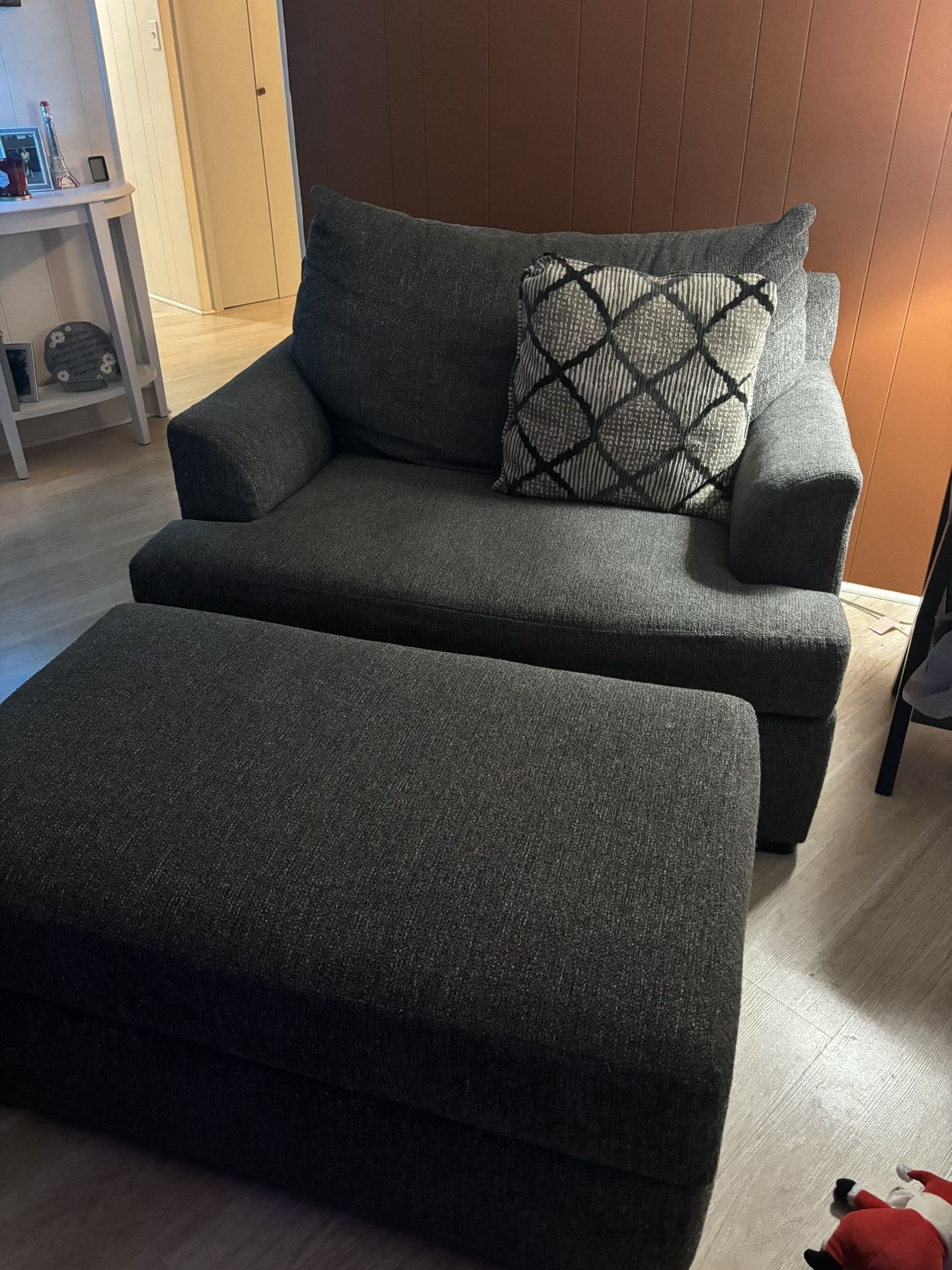 Oversized Chair and ottoman