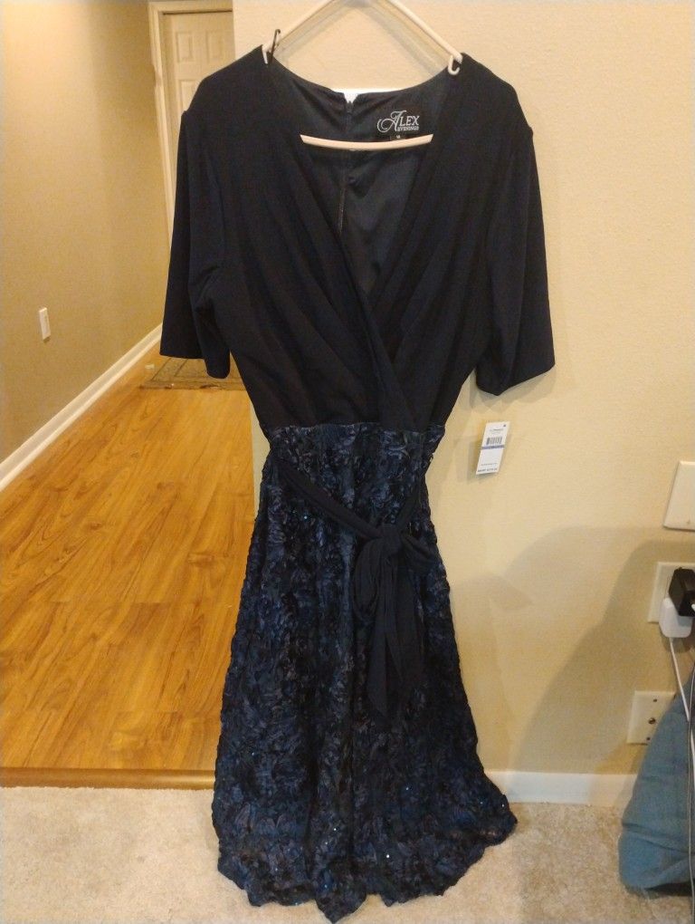 Alex Evenings Dress Size 18 New