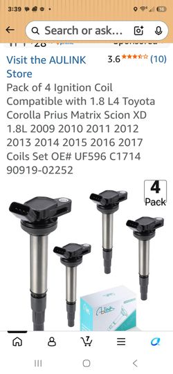 Ignition coil with spark plug
