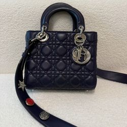 Christian Dior Lady Dior Bag Cannage Quilt Lambskin Small