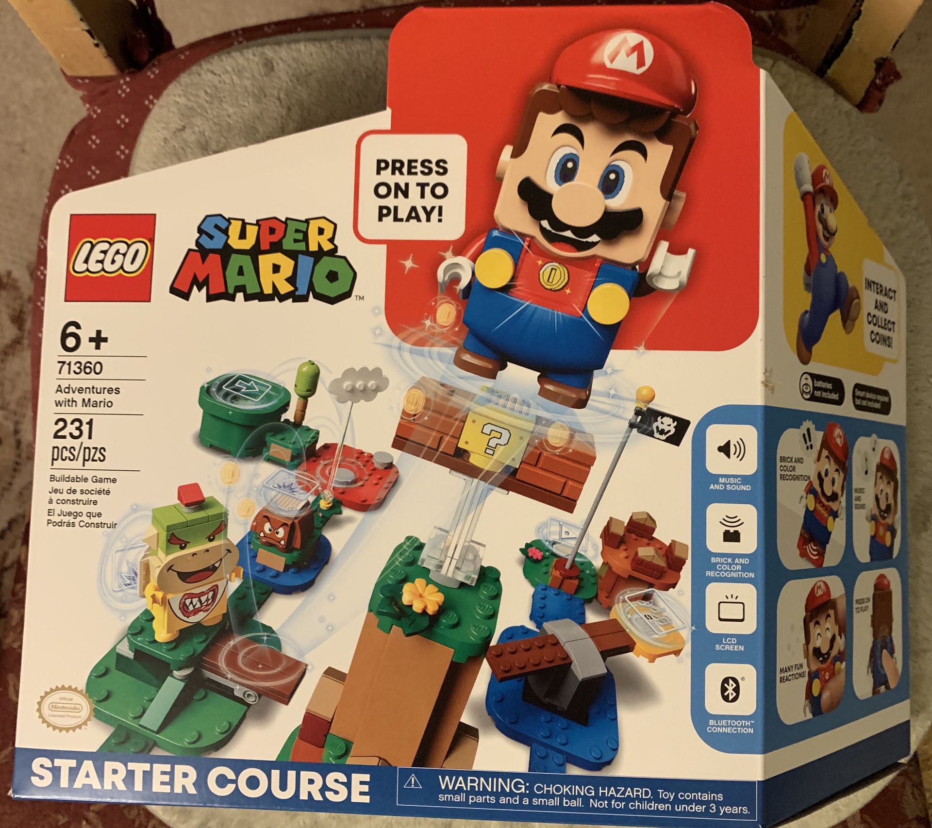 Super Mario LEGO set/starter course