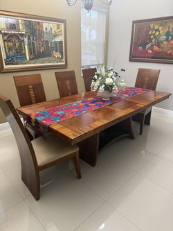 Beautiful Wood Dining Room Set