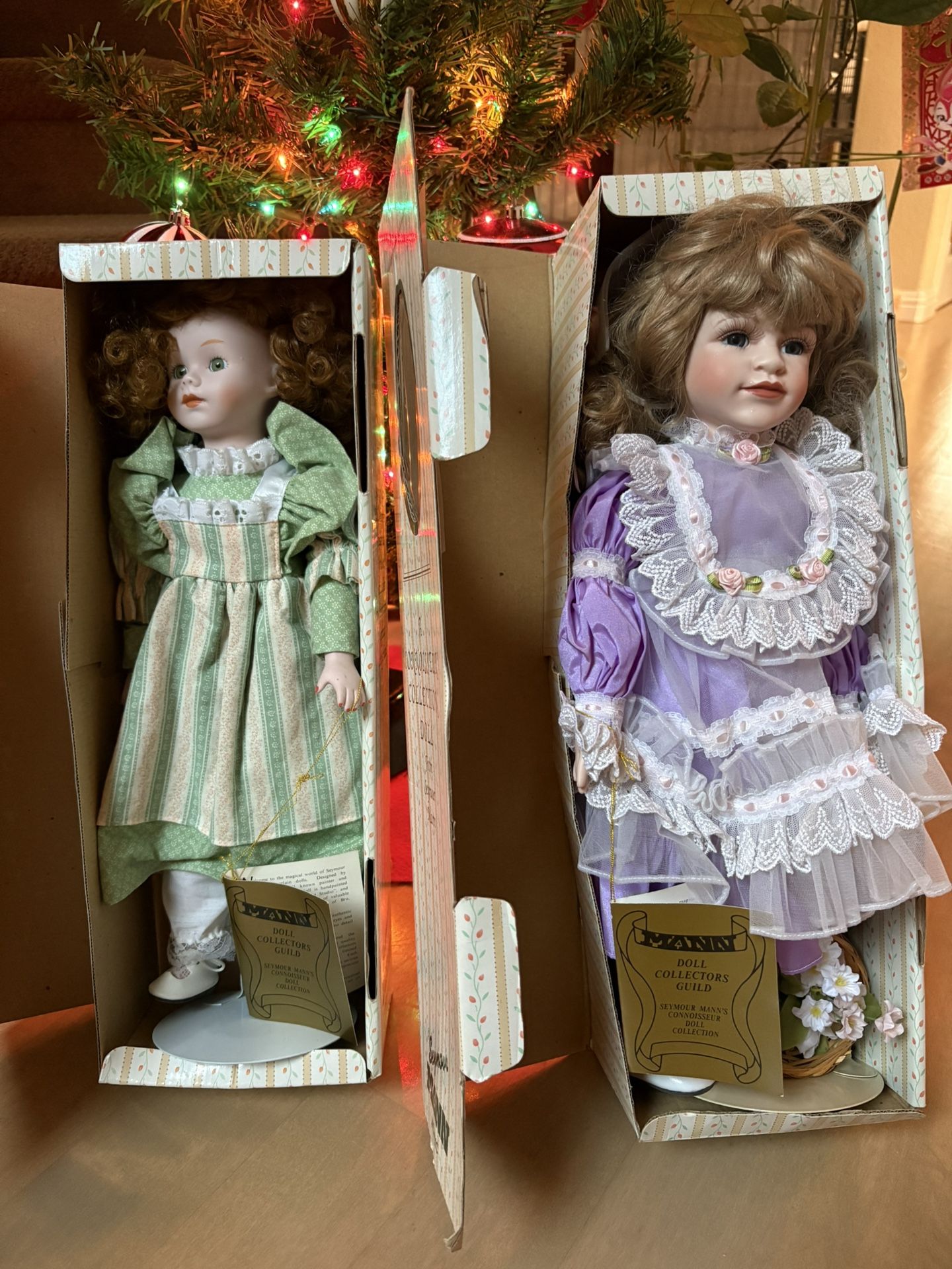 2 Seymour Mann Porcelain Dolls collection.