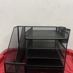 Black Desk Organizer
