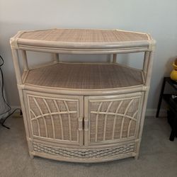 Wicker Tv Stand
