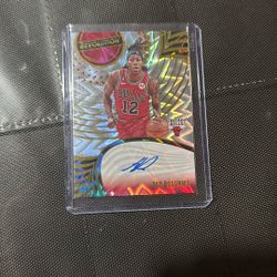 Ayo Dosumnu Panini Autograph Card