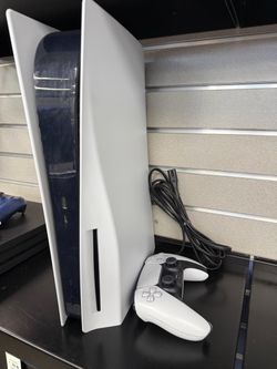 Sony PS5 1st Gen Disc Version with One DualSense Wireless Controller, Power and HDMI Cords