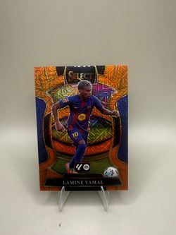 2025-26 Panini Select La Liga Lamine Yamal #1 Terrace Orange Mojo /199