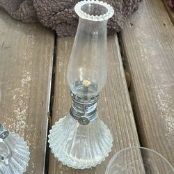 Vintage Lamplight Farms Oil Lamps (2)