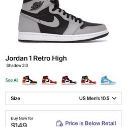 Jordan 1 Retro High Shadow 2.0