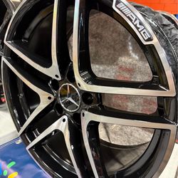 18” Mercedes Wheels 5x112 Black Machined
