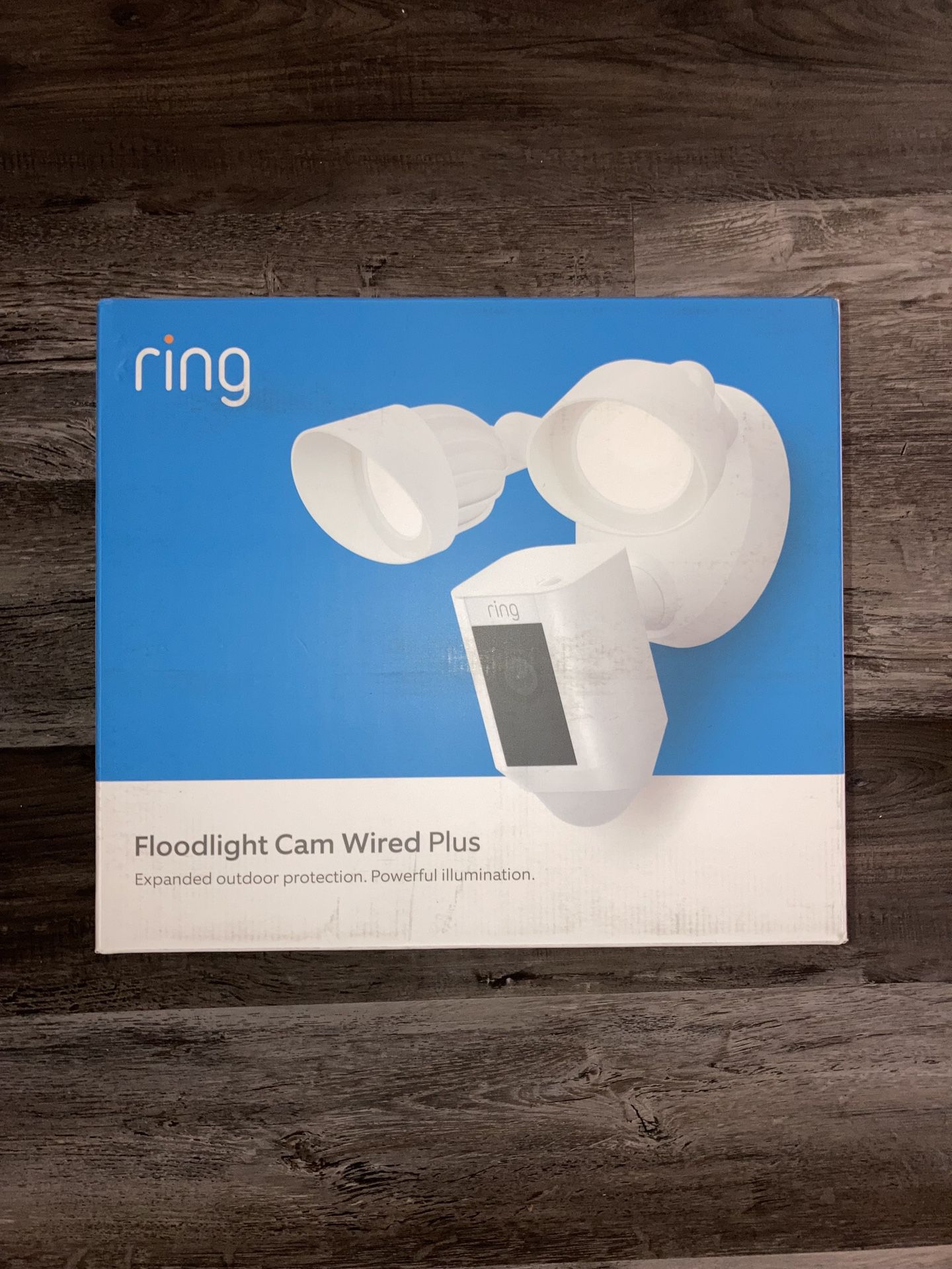 Ring - Floodlight Cam Plus Outdoor Wired 1080p Surveillance Camera - White 