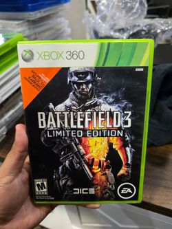 BATTLEFIELD 3 MINT 2 DISK XBOX 360 LIMITED EDITION GAME CASE MANUAL ONLINE PASS
