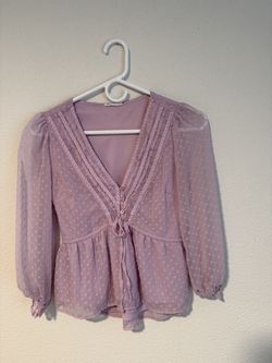 Business casual lavender top