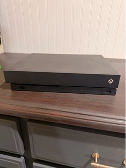 Xbox One X with games & accessories