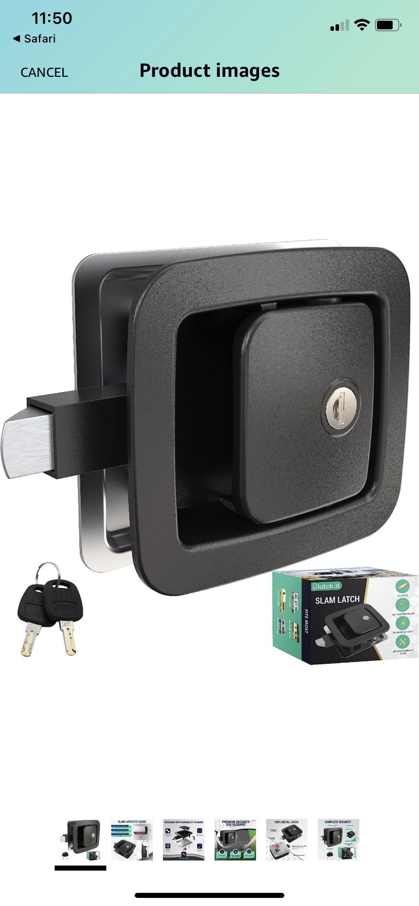 Slam Latch Door Lock