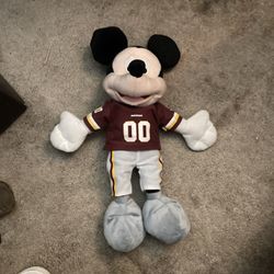 NFL Disney Mickey Mouse Washington Redskins Stuffed Animal 