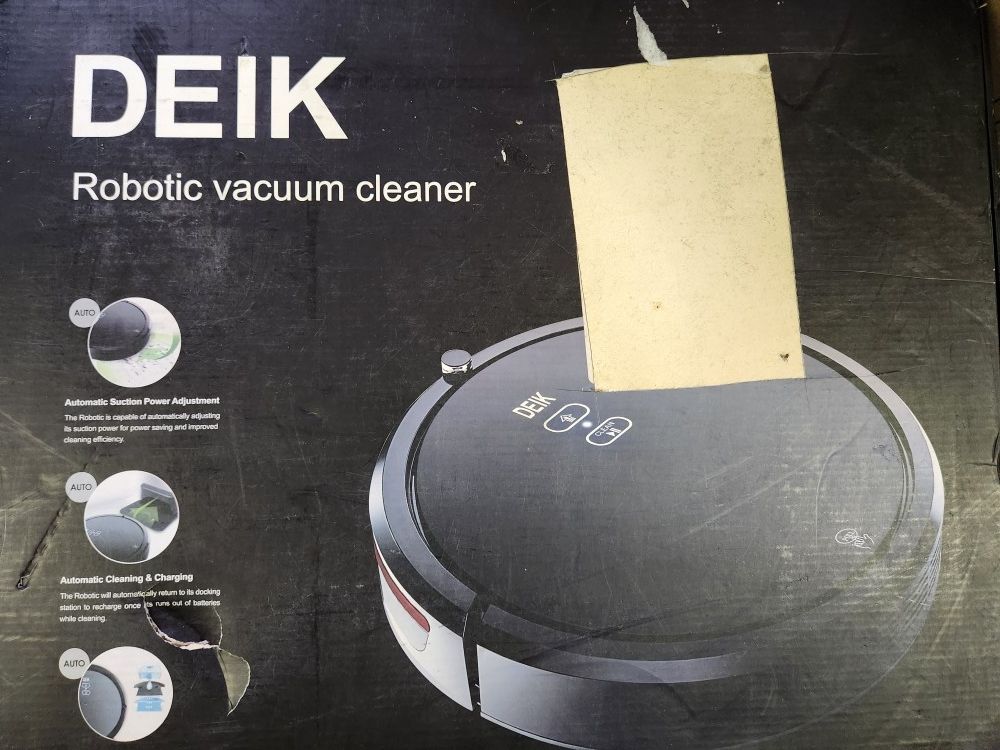 Deik Robotic Vacuum Cleaner MT-820 - Home | Color: Black