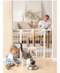 Babelio gate with cat door