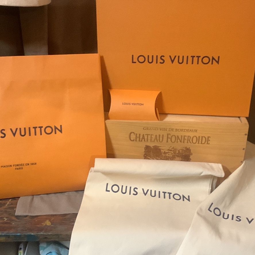 Louis Vuitton medium box, shopping bag and dust cover “NEW” for Sale in Oak  Glen, CA - OfferUp